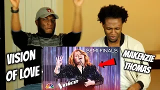 MaKenzie Thomas Stuns with "Vision of Love" - The Voice 2018 Live Semi-Final (REACTION)