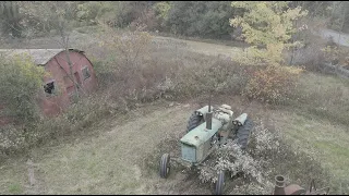 Abandoned 1961 John Deere 3010 tractor recovery