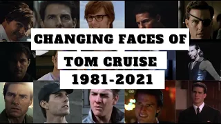 CHANGING FACES OF TOM CRUISE every movie (1981-2021) Enjoy! MediaSqueak Top Gun Mission Impossible 💕