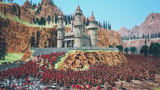 Spartans Invade Gondor Castle | Ultimate Epic Battle Simulator | UEBS