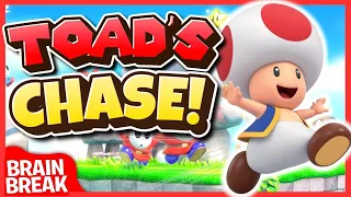 Toad' Chase | Brain Break | Mario Run | Just Dance | Freeze Dance | Matthew Wood