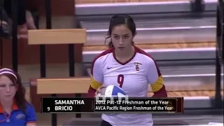 #tb Samantha Bricio (USC) vs Wichita State 121207, Freshman year