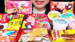 ASMR ES KRIM KARAKTER 😋 SPIDERMAN, SPONGEBOB, PATRICK STAR, DORAEMON, MINIONS, HAKU MONAKA,WAKU WAKU