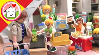 Playmobil en español Nuestro propio supermercado en el salón - La familia Hauser