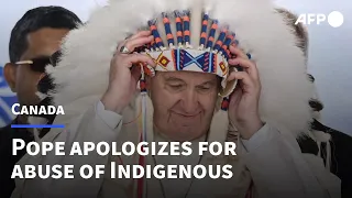 Pope apologizes for 'evil' of Indigenous abuse in Canada | AFP