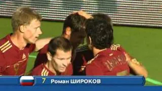 Гол Широкова в матче "Россия - Болгария" 1:0