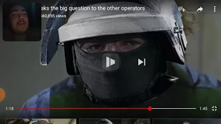 [noone knows what's in the canister] smoke asks the big question to the operators reaction