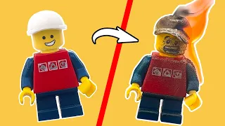 10 СПОСОБОВ УНИЧТОЖИТЬ LEGO МИНИФИГУРКУ