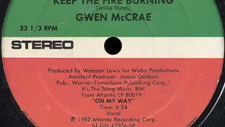 Gwen McCrae - Keep The Fire Burning (J'adore Amore's 'plane edit)