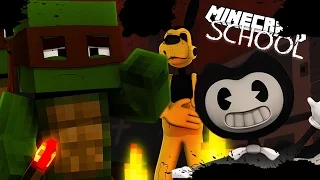 BENDY AND THE INK MACHINE TAKE OVER MINECRAFT SCHOOL - W/ Little Kelly