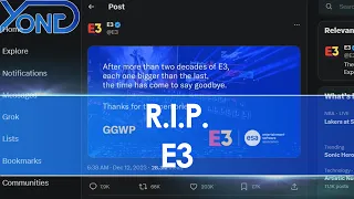 ESA Confirm E3 Is Officially Dead, This Time For Good