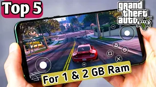 Top 5 Android Games Like Gta V| For 1 and 2 GB Ram Mobile| Best Gangster Games.