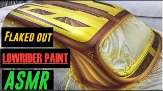 Lowrider Flake Roof Paint Job Start to Finish (ASMR)(NO MUSIC)(raw footage)