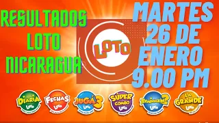 SORTEO LOTO 9.00 PM, MARTES 26 DE ENERO 2021 (DIARIA, JUGÁ 3, COMBO, FECHAS) TABLA RESULTADOS