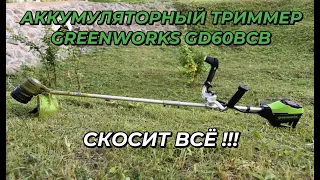 Аккумуляторный триммер Greenworks GD60BCB: обзор и тест