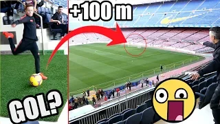 *PUBLICIDAD* RETO DEL GOL A +100M EN EL CAMP NOU CON YOUTUBERS