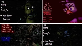 FNaF 1 2 3 4 5 6 7 8 Main Menu Animations (FANMADE)