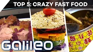 Top 5: Crazy Fast Food -Außergewöhnliches Essen für den schnellen Hunger | Galileo 360° | ProSieben