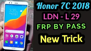 Honor 7c (LND-L29) FRP Unlock without PC New Update 202 |Bypass Google Account Lock 💯 Working By TM