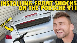 Changing FRONT SHOCKS on a Porsche 911 996! (EASY DIY NO BS WAY!)