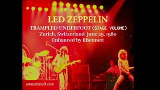 LED ZEPPELIN Trampled Underfoot (STAGE SOUND) Zurich June 29, 1980 #ledzeppelin