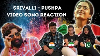 Srivalli (Video) Reaction | Pushpa | Allu Arjun, Rashmika Mandanna | Foreigners React