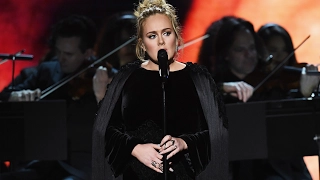 Adele STOPS, Swears & Restarts George Michael Tribute During 2017 Grammy Awards Performance