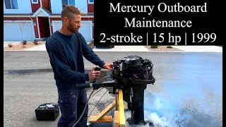 Mercury Outboard Maintenance | 2 stroke 15hp | Water Pump Impeller Kit | Wandering Wassoms - S2.E11