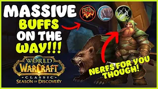 MASSIVE Buffs coming next reset and a nerf to hunters...| Season of Discovery