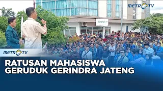Ratusan Mahasiswa Geruduk Gerindra Jateng, Ada Apa?