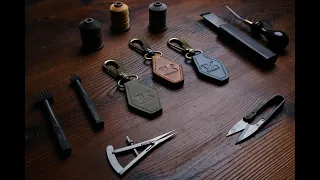 Making our Clipper LEATHER Keychain