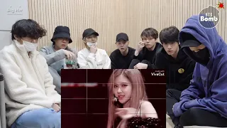 Bts reaction to BLACKPINK ROSE- "Positions "(FMV)