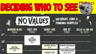 No Values: What bands are you going to see? | Frumess