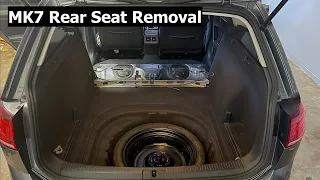 How to Remove the Rear Seats in a MK7 Golf Alltrack/Sportwagen/GTI/R (Golf R Seat Instal Ep.1)