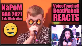 VoiceTeacher BeatMaker Reaction INSANE BeatBoxing | NaPoM Grand Beatbox Battle 2021 Solo Elimination