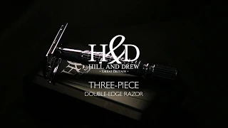 Hill and Drew HDRC42 Three Piece Double Edge Razor and Case (Promo Video)