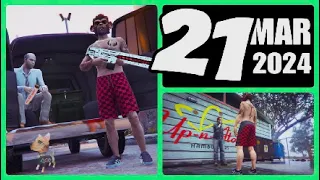 The Gun Van location & Street Dealers today March 21 2024 in GTA 5 (NO RAILGUN this week)