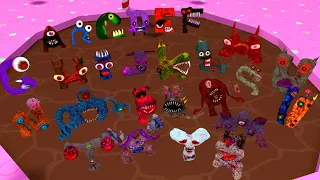 ALL NIGHTMARE CURSED 3D ALPHABET LORE FAMILY in CHOCOLATE POOL - Garry's Mod