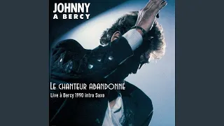 ♦Johnny Hallyday - Le chanteur abandonné (Live à Bercy 1990 intro Saxo) #conceptkaraoke