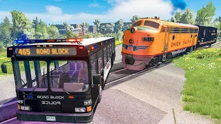 Train Accidents #23 - BeamNG DRIVE | SmashChan