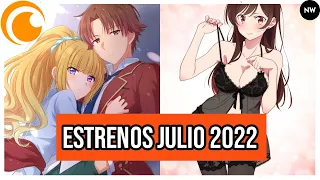 Estrenos de Crunchyroll Julio 2022 (Simulcast y Simuldubs)