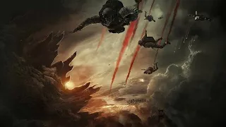 Godzilla 2014 halo jump/ Godzilla 2019 opening scene merged