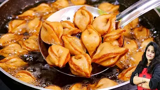 गेहूं केआटे से इतना कुरकुरा नाश्ता जो आपकी चाय का स्वाद बढ़ा दे| POTATO Flower Samosa | Samosa Recipe