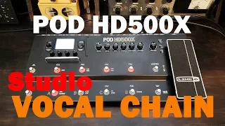 POD HD500X Patch MIC XLR Vocal Chain Compressor Reverb Delay LINE6