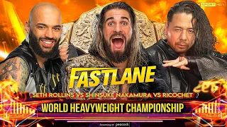 WWE 2K23 - Seth Rollins Vs Shinsuke Nakamura Vs Ricochet - World Heavyweight Championship | Fastlane