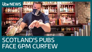 Pubs face 6pm curfew in Scotland amid Covid-19 rise | ITV News