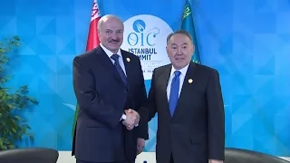 Назарбаев Лукашенкомен кездесті (14.04.16)