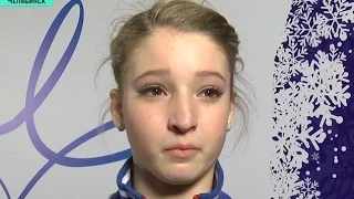 Maria Sotskova cries After 2017 Russian Nationals