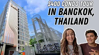 $400 Luxury Apartment Tour in BANGKOK, Thailand - 2023 Cost of Living