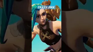 Jinx from League of Legends in Fortnite #shorts #fortnite #lol